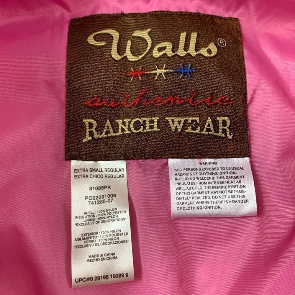 Walls Ranch Wear Vest Size: Extra small regular - Picture 3 of 4